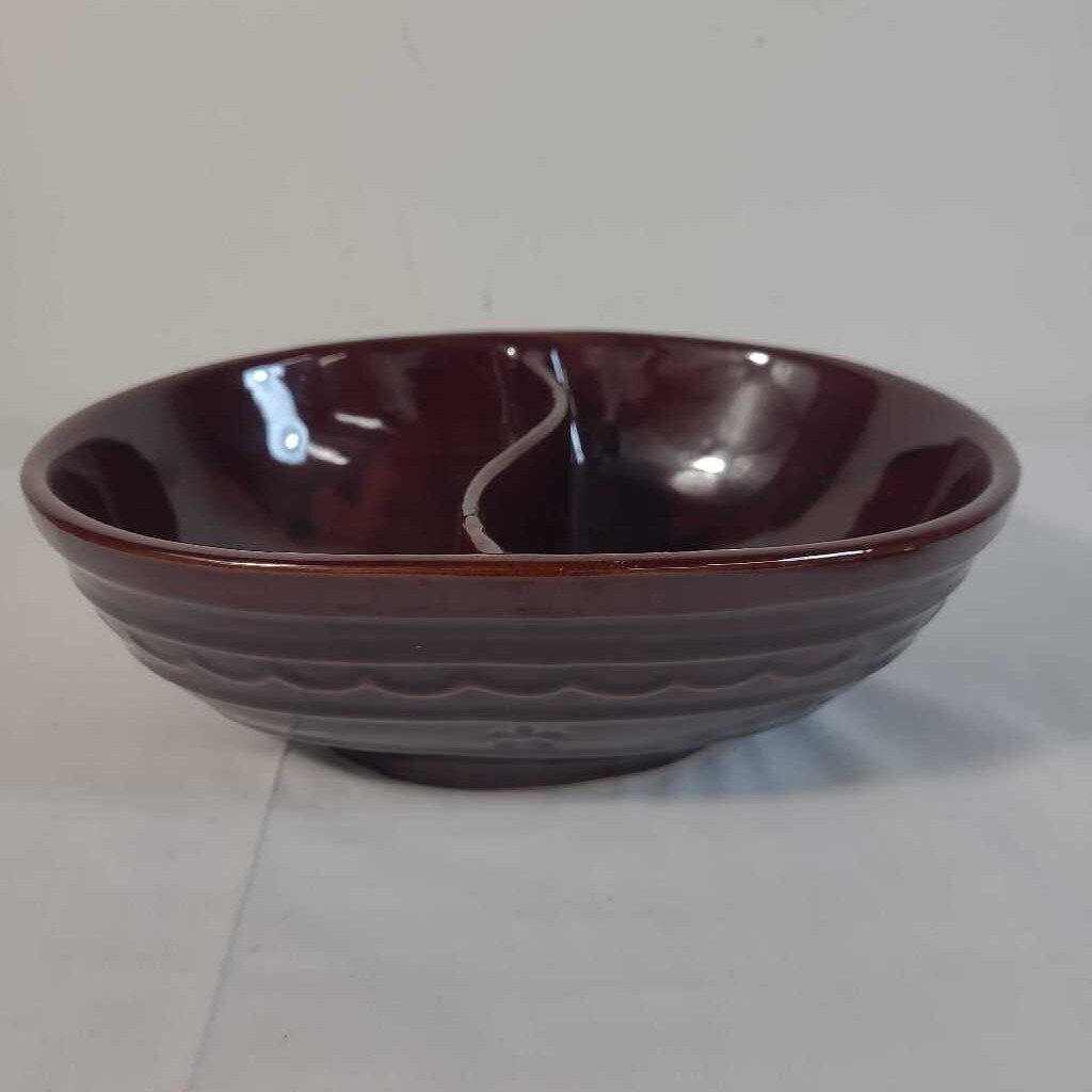 MARCREST DAISY DOT 2 SIDE CASSEROLE/SERVING BOWL