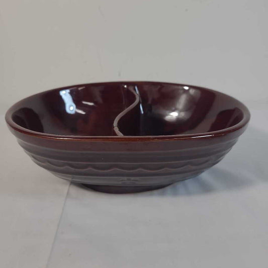 MARCREST DAISY DOT 2 SIDE CASSEROLE/SERVING BOWL