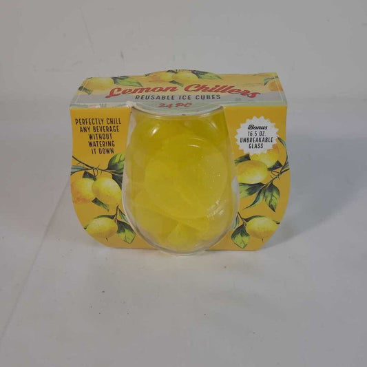 REUSABLE LEMON ICE CUBES