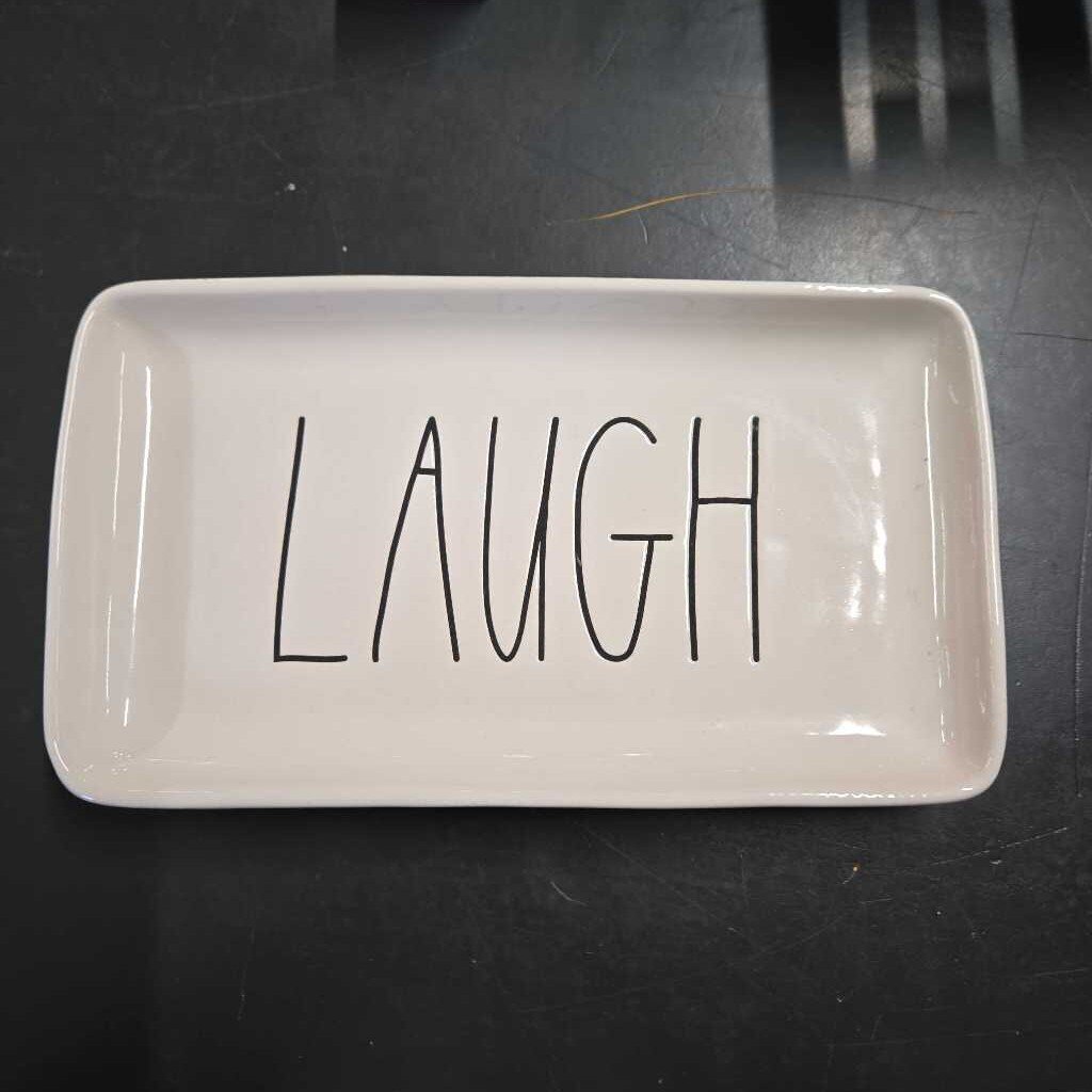RAE DUNN LAUGH PLATE