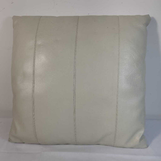 BEIGE LEATHER CUSION