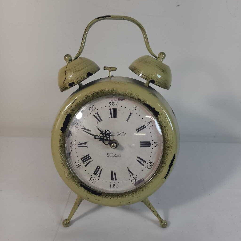 CHARTREUSE ALARM LOCKING CLOCK