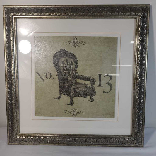GOLD FRAMED CHAIR ART NO.13