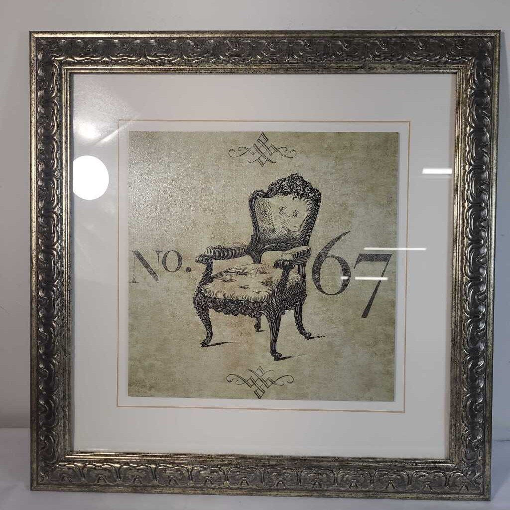 GOLD FRAMED CHAIR ART NO.67