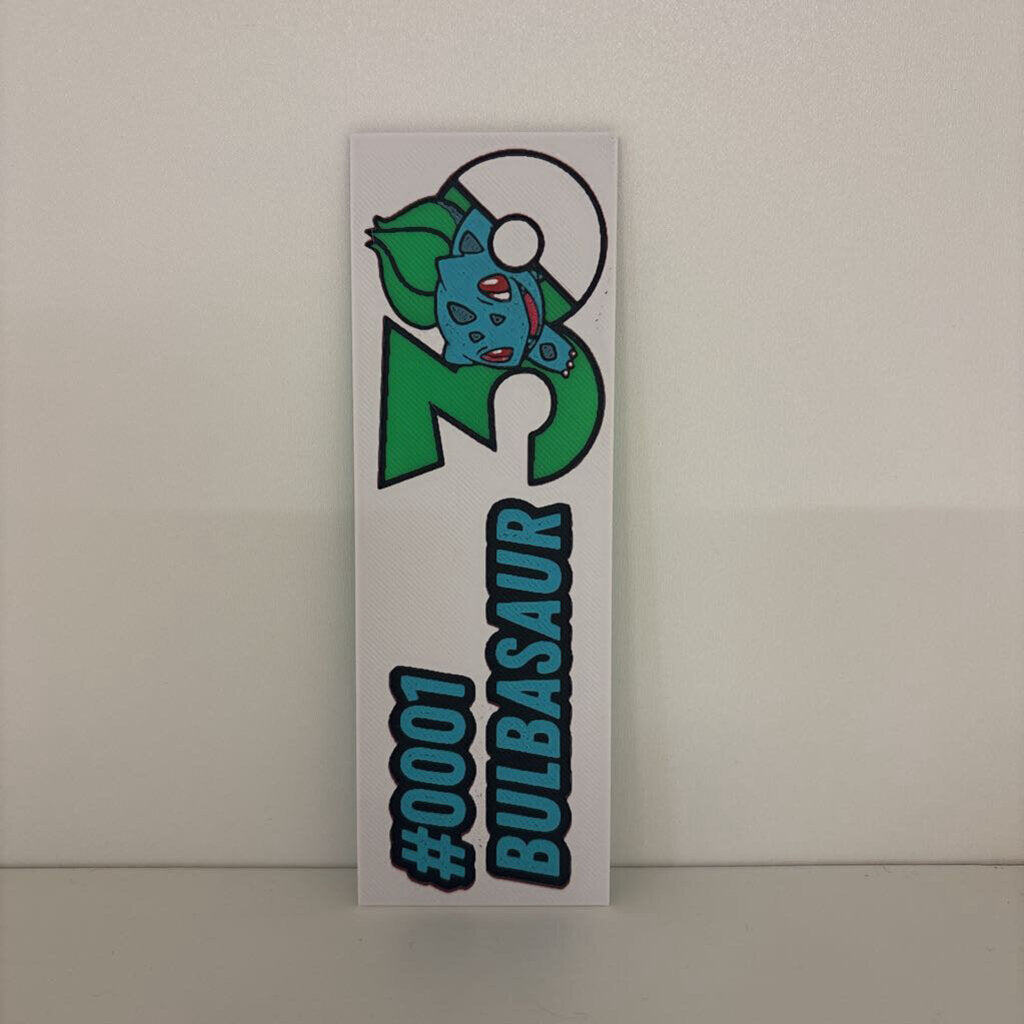 Bulbasaur 30th Anniversary Bookmark