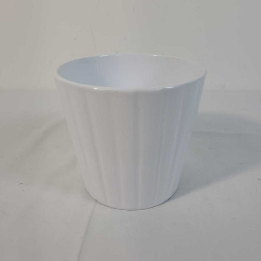 WHITE CERAMIC POT
