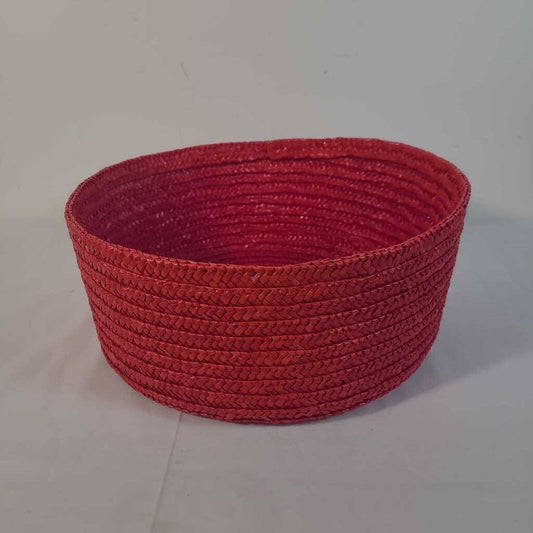 RED DECORATIVE BASKET