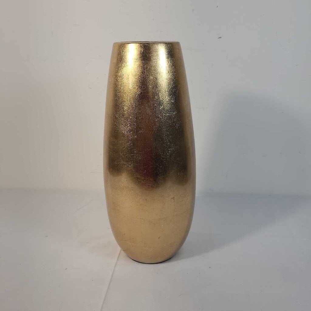 GOLD LEAF GLASS VASE