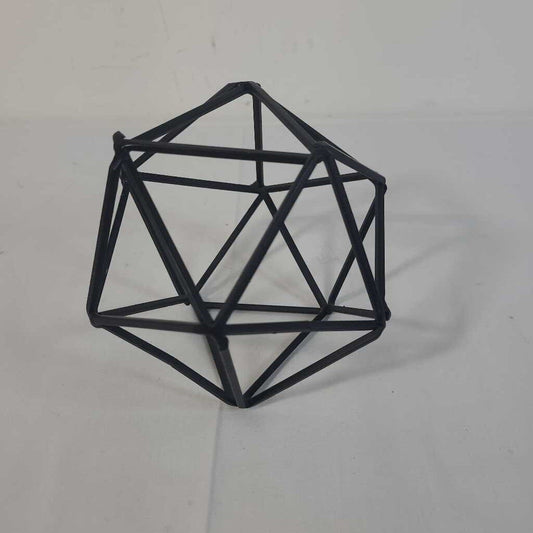BLACK GEOMETRIC SHAPE DECOR