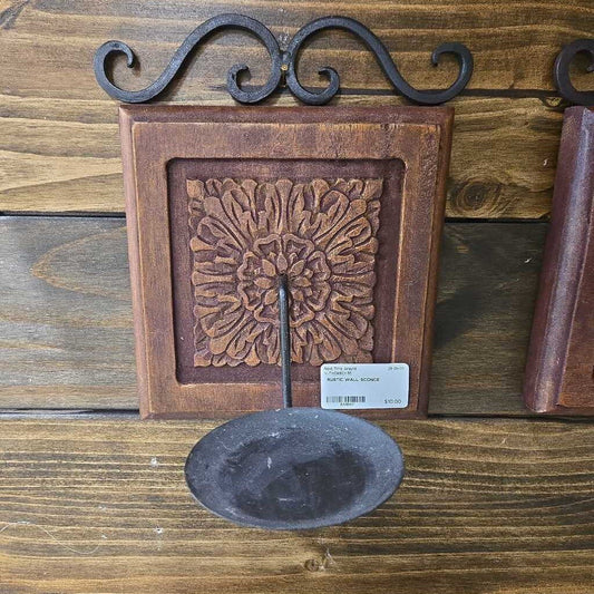 RUSTIC WALL SCONCE