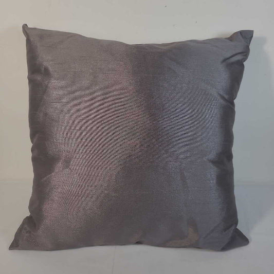 GREY SATIN PILLOW