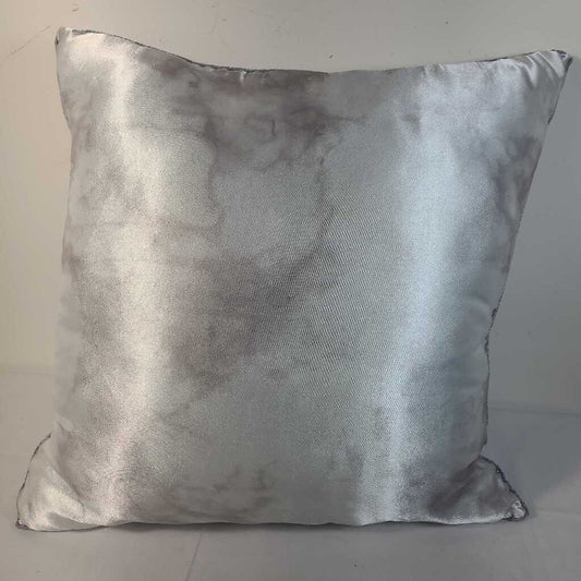GREY MARBLE SATIN PILLOW