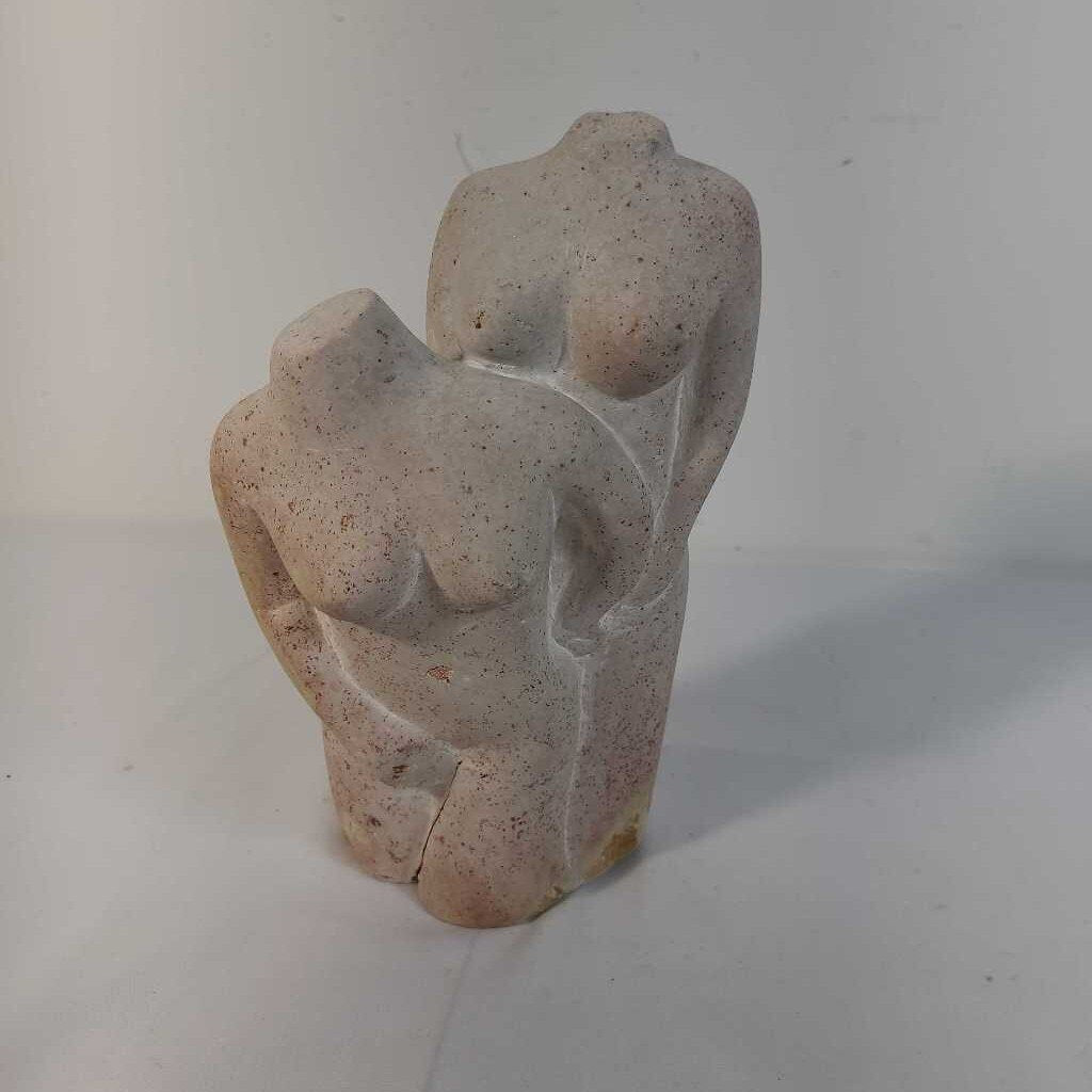 SANDSTONE INTER LOCKING FIGURES SCULPTURE