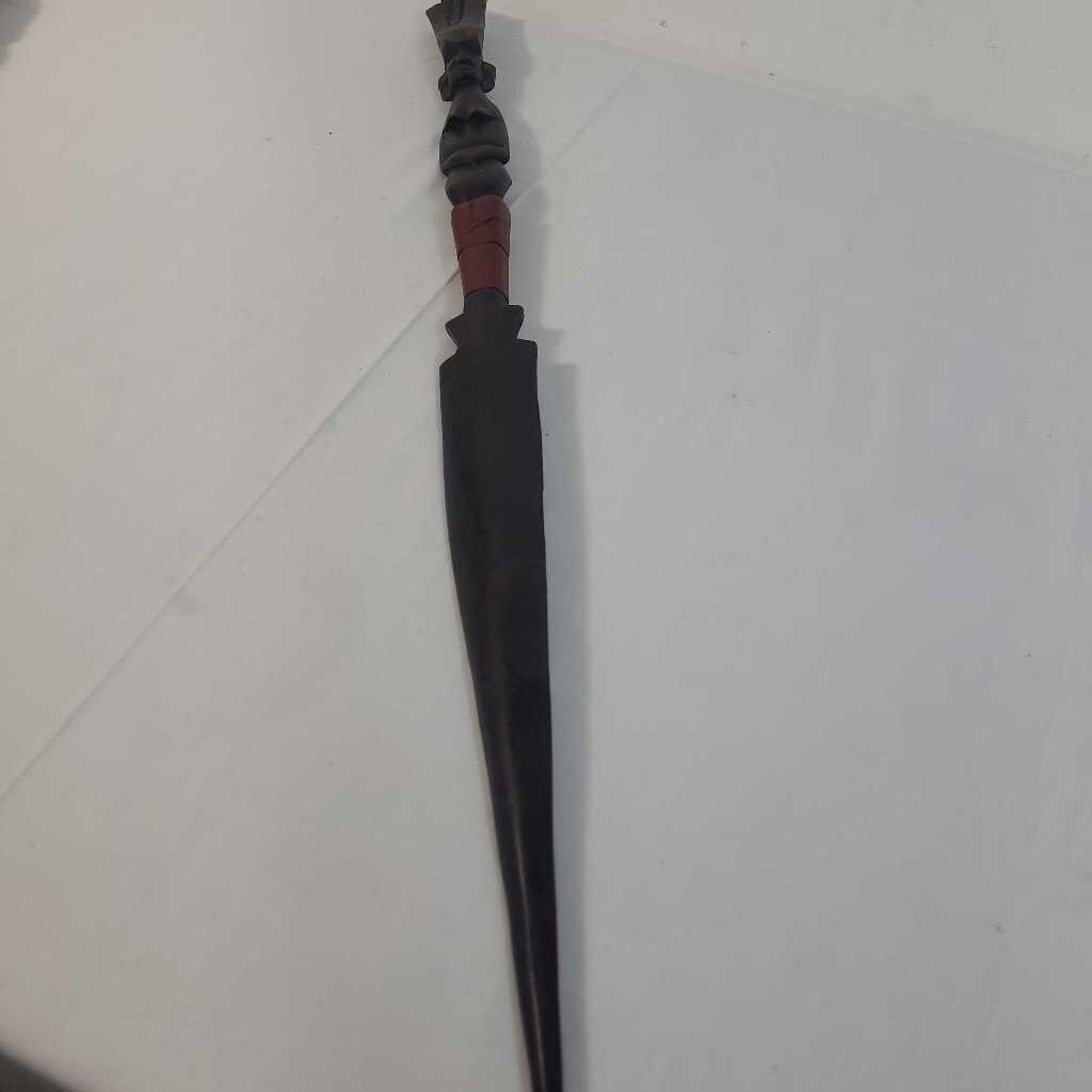 AFRICAN CARVED TRIBEL SPEAR~A