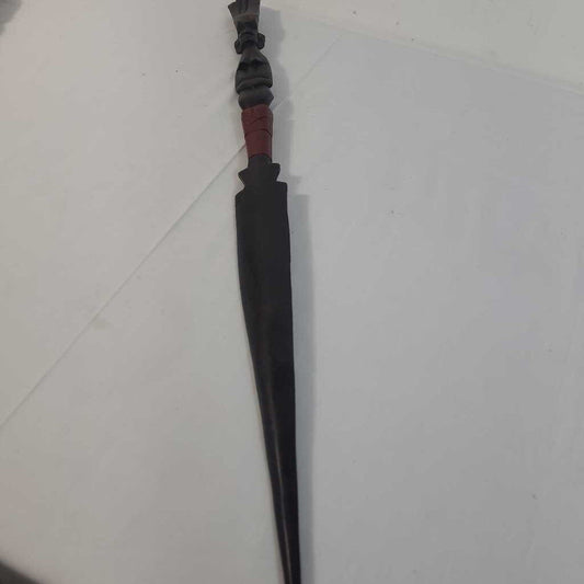AFRICAN CARVED TRIBEL SPEAR~A