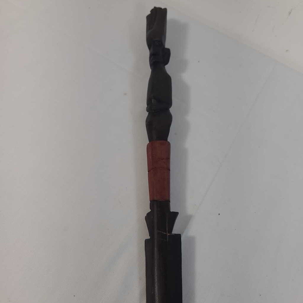 AFRICAN CARVED TRIBEL SPEAR~B