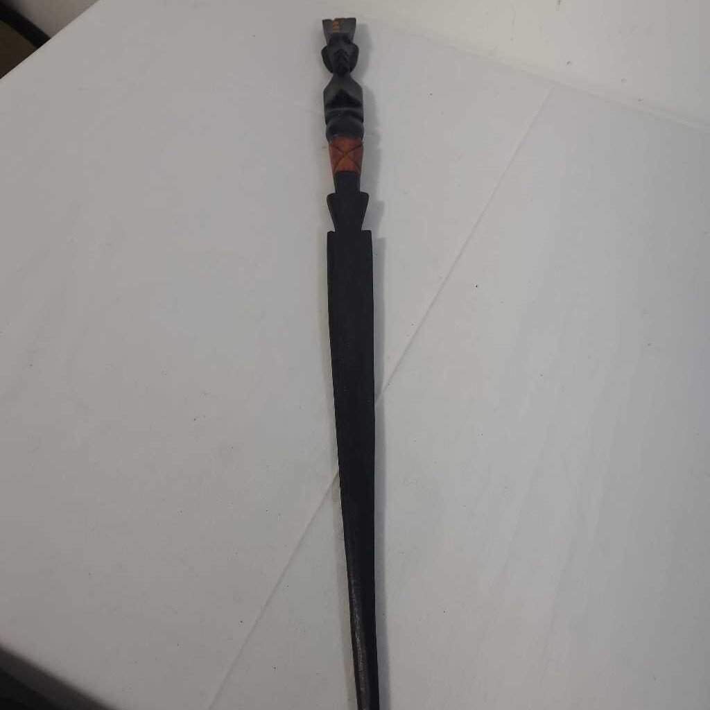 AFRICAN CARVED TRIBEL SPEAR~C