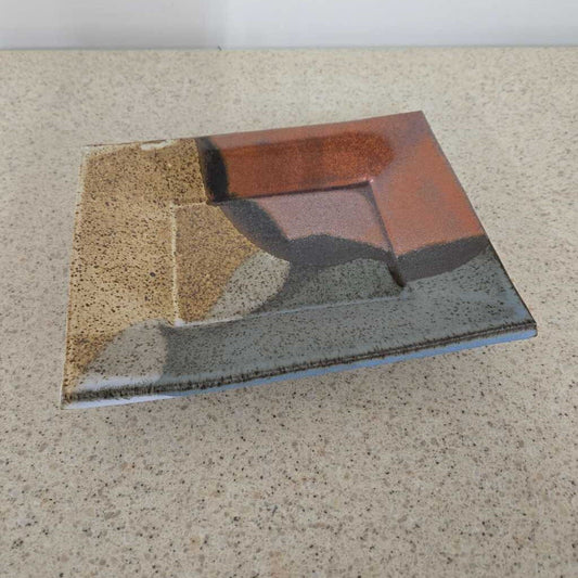 FOOTED POTTERY SERVING DISH