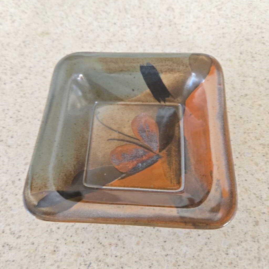 BUTTERFLY POTTERY DISH