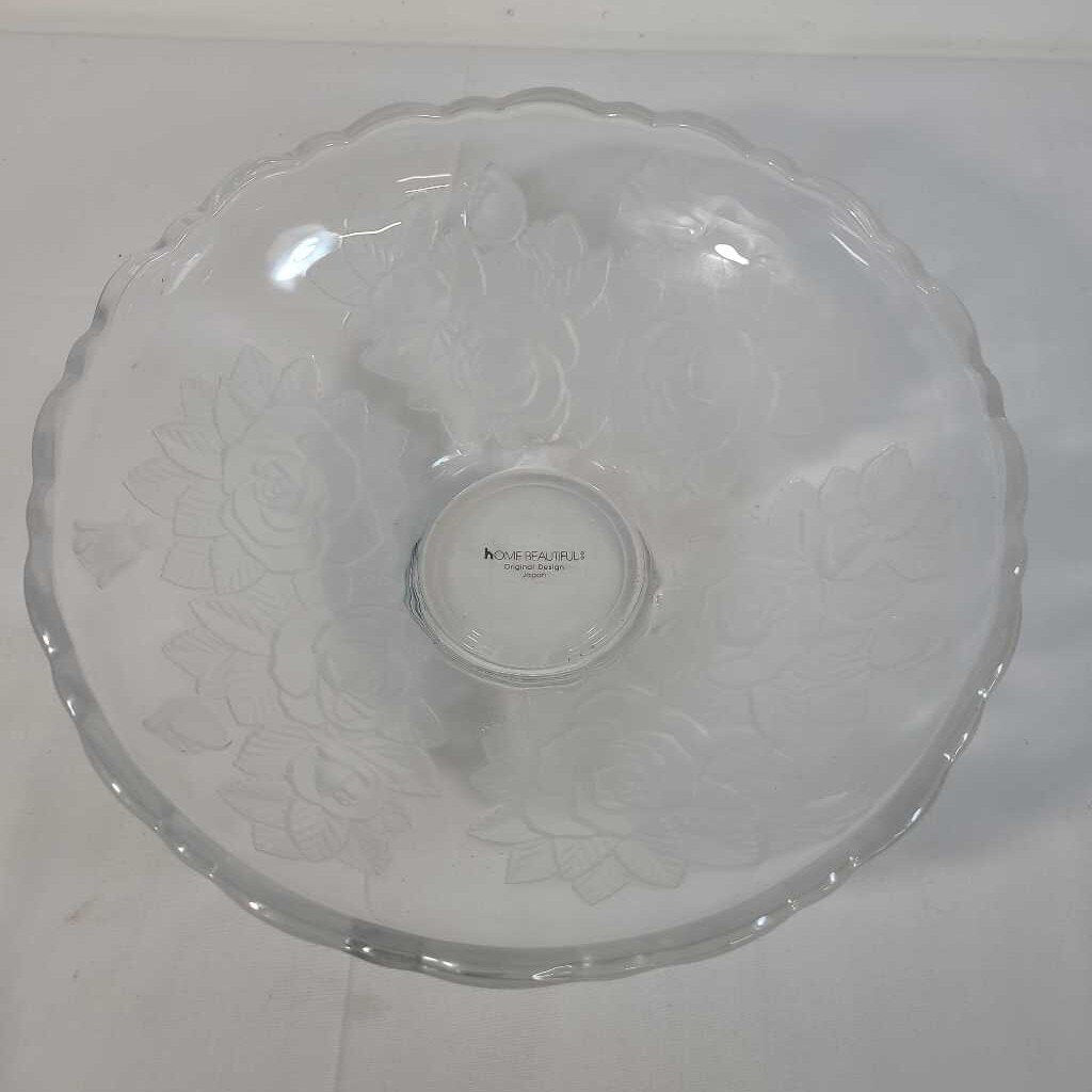 WINTER ROSE CRYSTAL BOWL