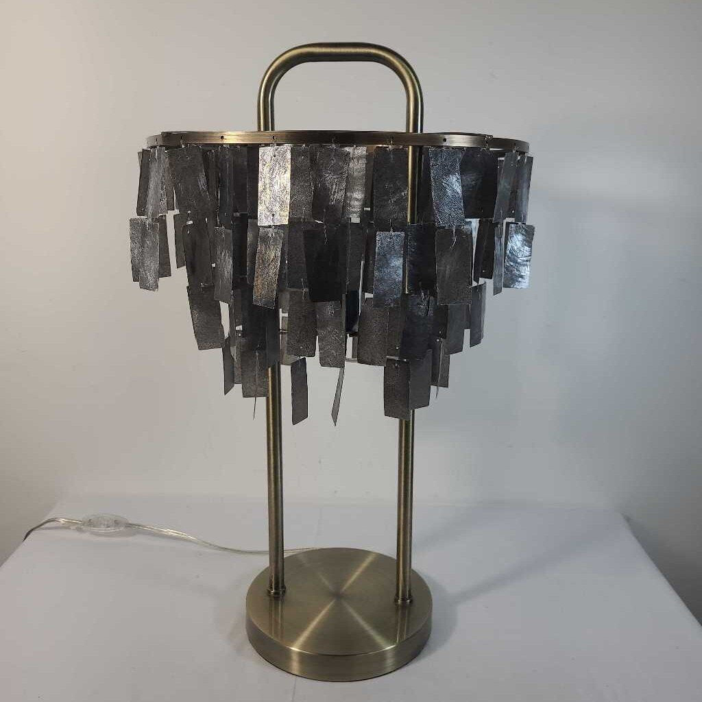 AMABEL CAPIZ BRASS TABLE LAMP