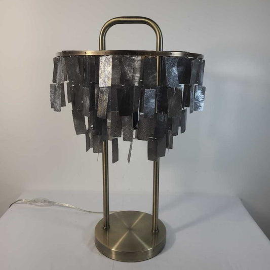 AMABEL CAPIZ BRASS TABLE LAMP