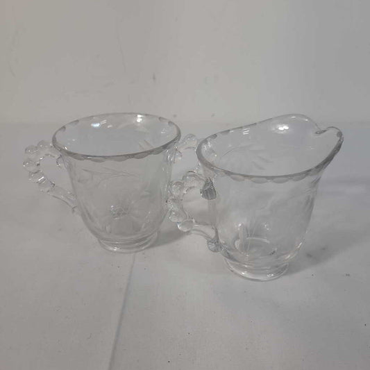 VTG CANDLWICK CORNFLOWER CR & SUGAR