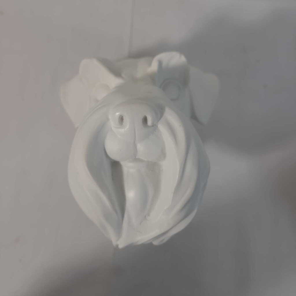 WALL MOUNTED SCHNAUZER BUST