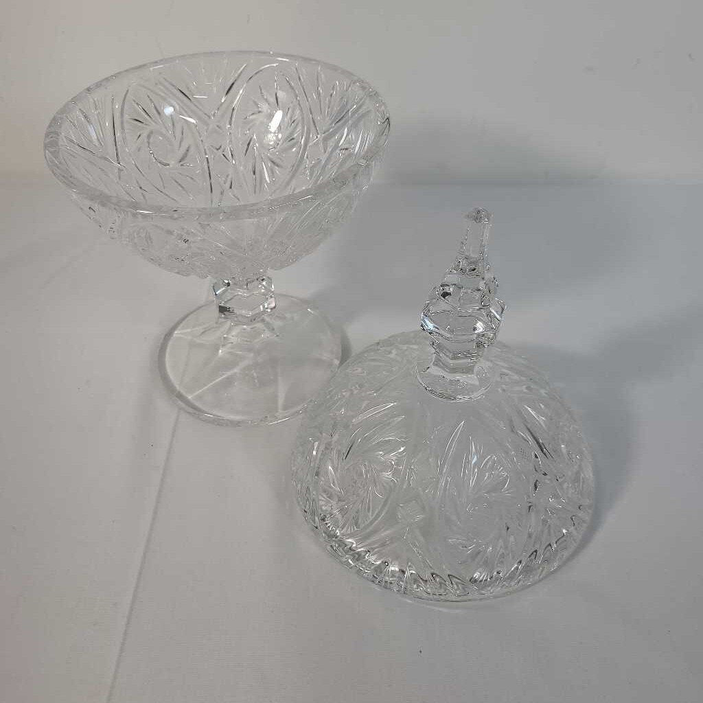 PINWHEEL LIDDED CANDY DISH