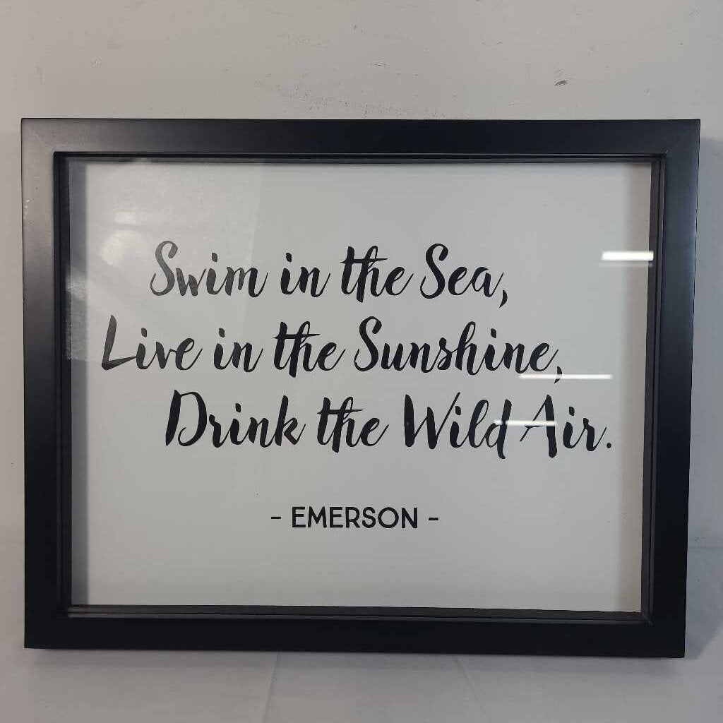 SWIM IN THE SEA WALL ART