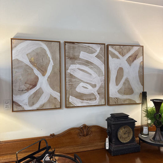 SET/3 FRAMED CANVAS PRINTS - NEW