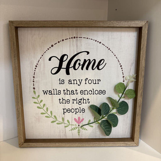 Wooden Home Sign