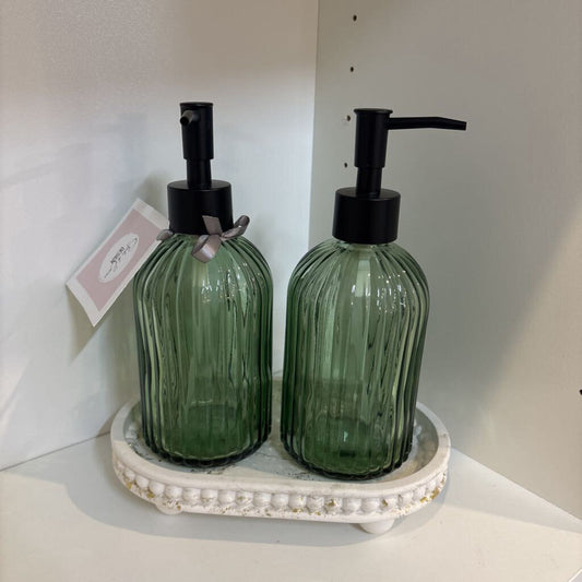 3PC Soap Dispenser with Tray