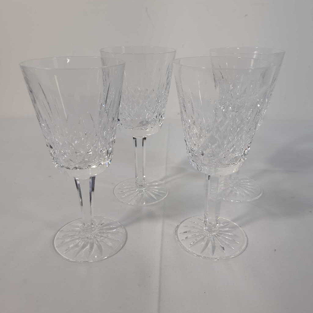 S/4 WATERFORD CRYSTAL WINE GLASSES
