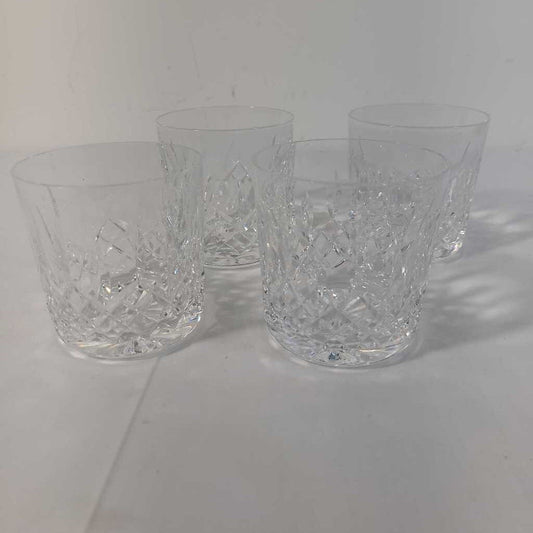 S/4 WATERFORD CRYSTAL WISKEY GLASSES