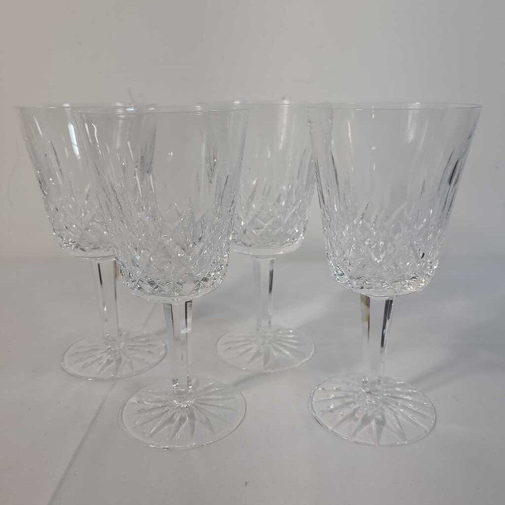 S/4 WATERFORD CRYSTAL WINE GLASSES