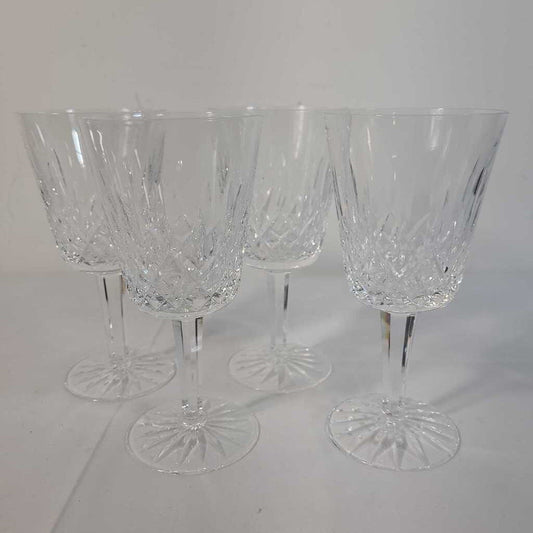 S/4 WATERFORD CRYSTAL WINE GLASSES