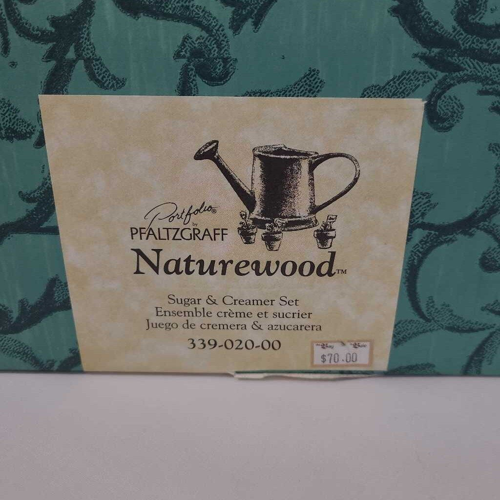 NATURE WOOD CREAM & SUGAR