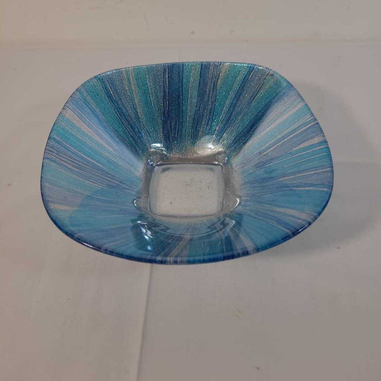 BLUE/ SILVER DISH