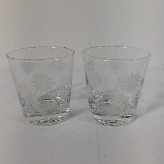 PR FROSTED FLOWER JUICE GLASSES