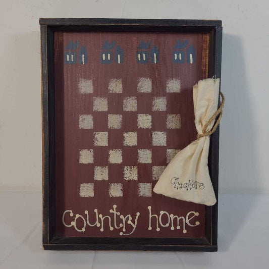 COUNTRY HOME CHECKERBOARD WALL SIGN