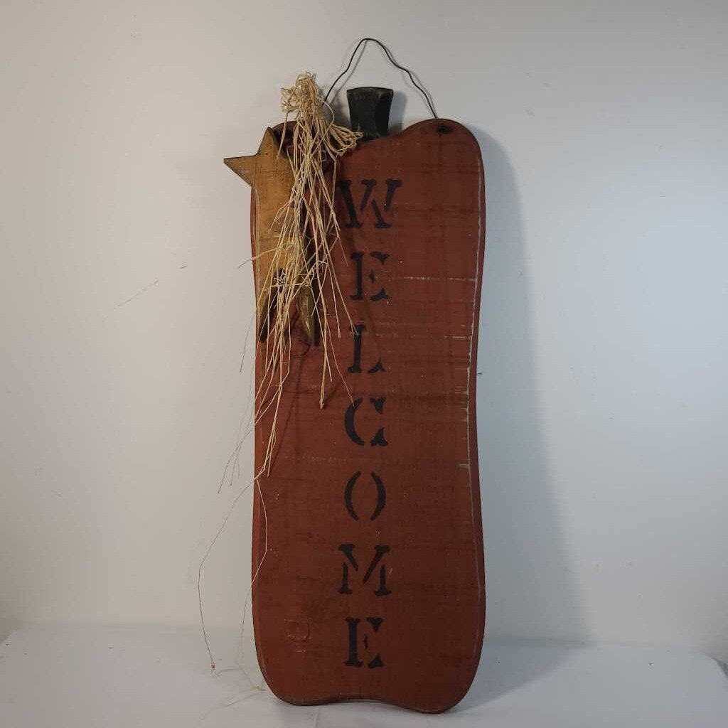 WELCOME PUMPKIN SIGN