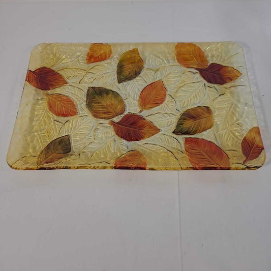 GLASS LEAF TRAY