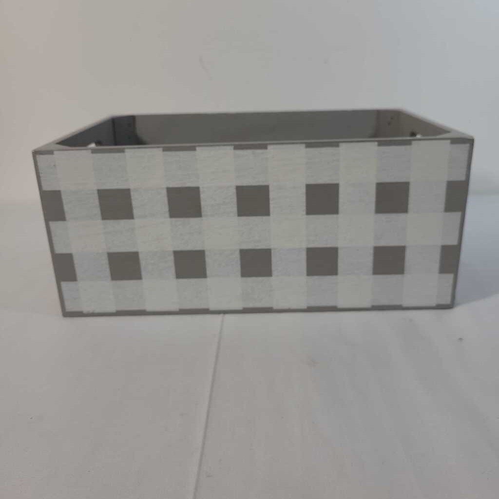GREY PLAID BOX