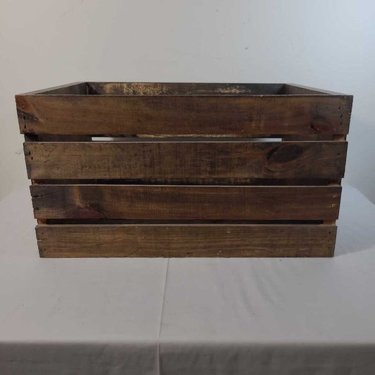 WOOD SLAT CRATE