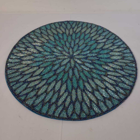 BLUE BEADED 15" PLACEMAT