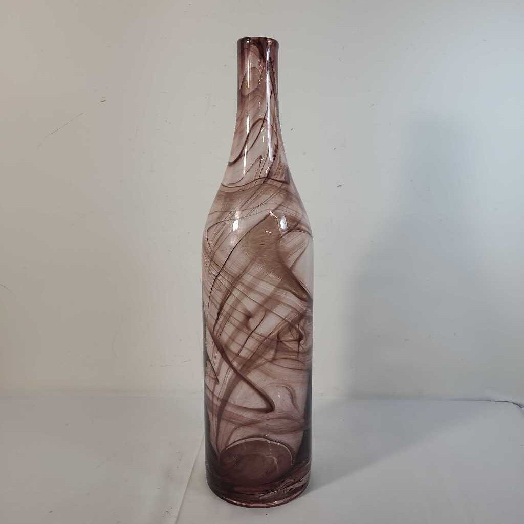 PURPLE GLASS BOTTLE