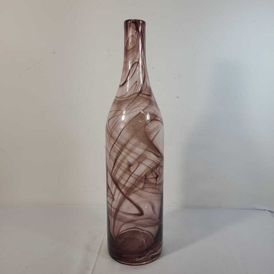 PURPLE GLASS BOTTLE