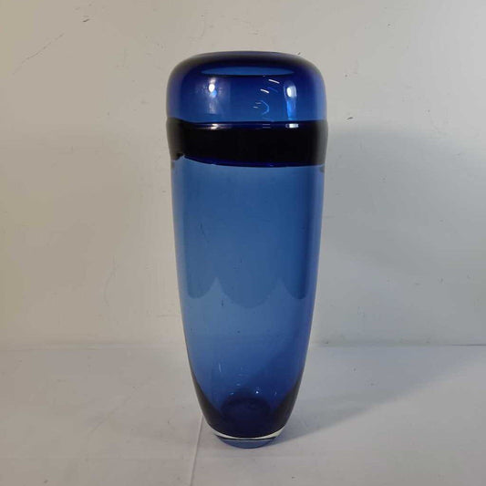 BLUE GLASS VASE