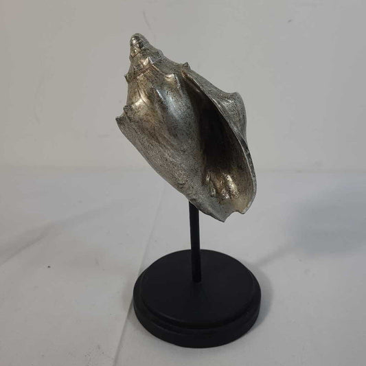 SILVER CONCH ON STAND